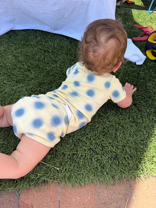 Yellow dot cabana set