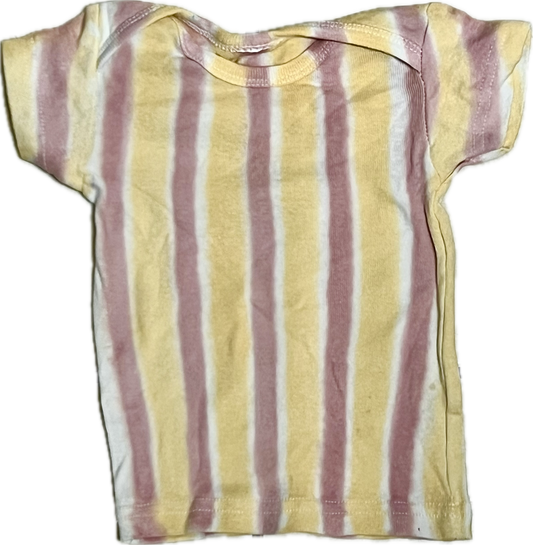 pink and cream baby lap t-shirt