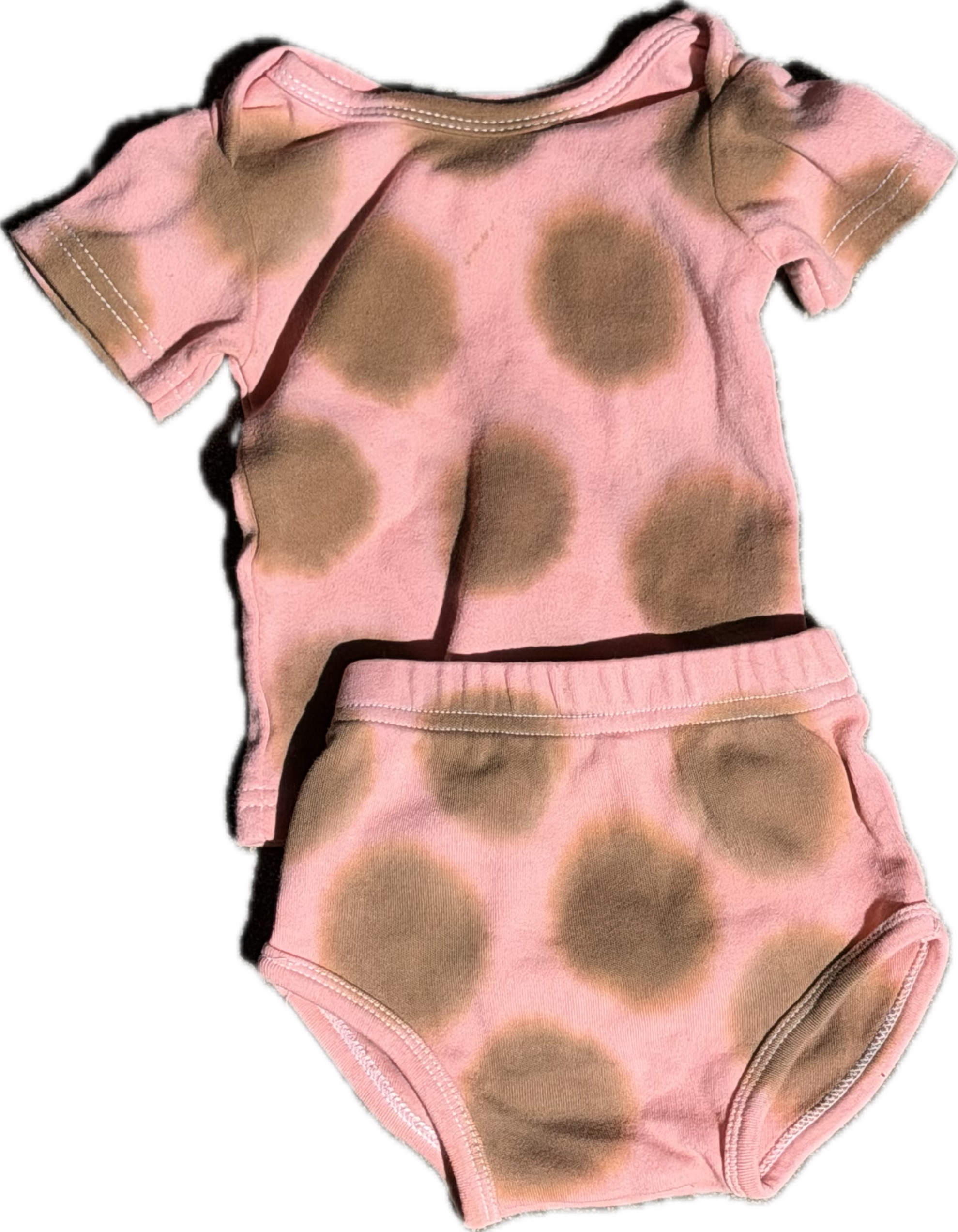 big brown dot cabana set