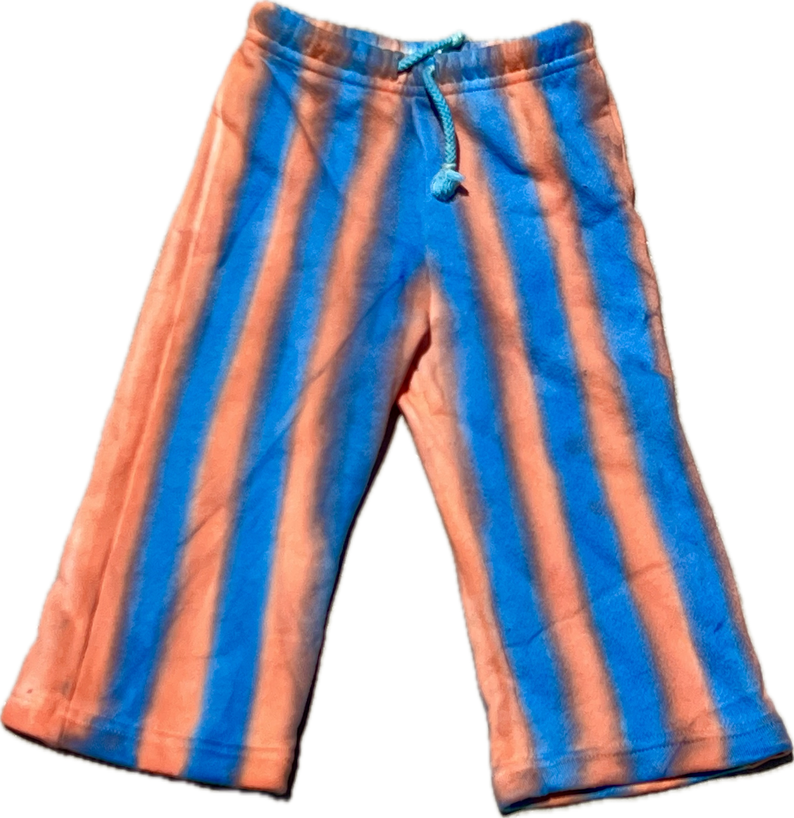 coral+royal blue stripe