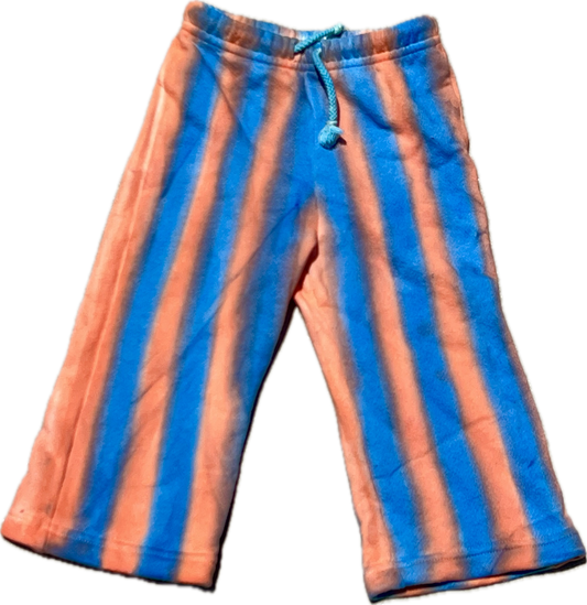 coral+royal blue stripe