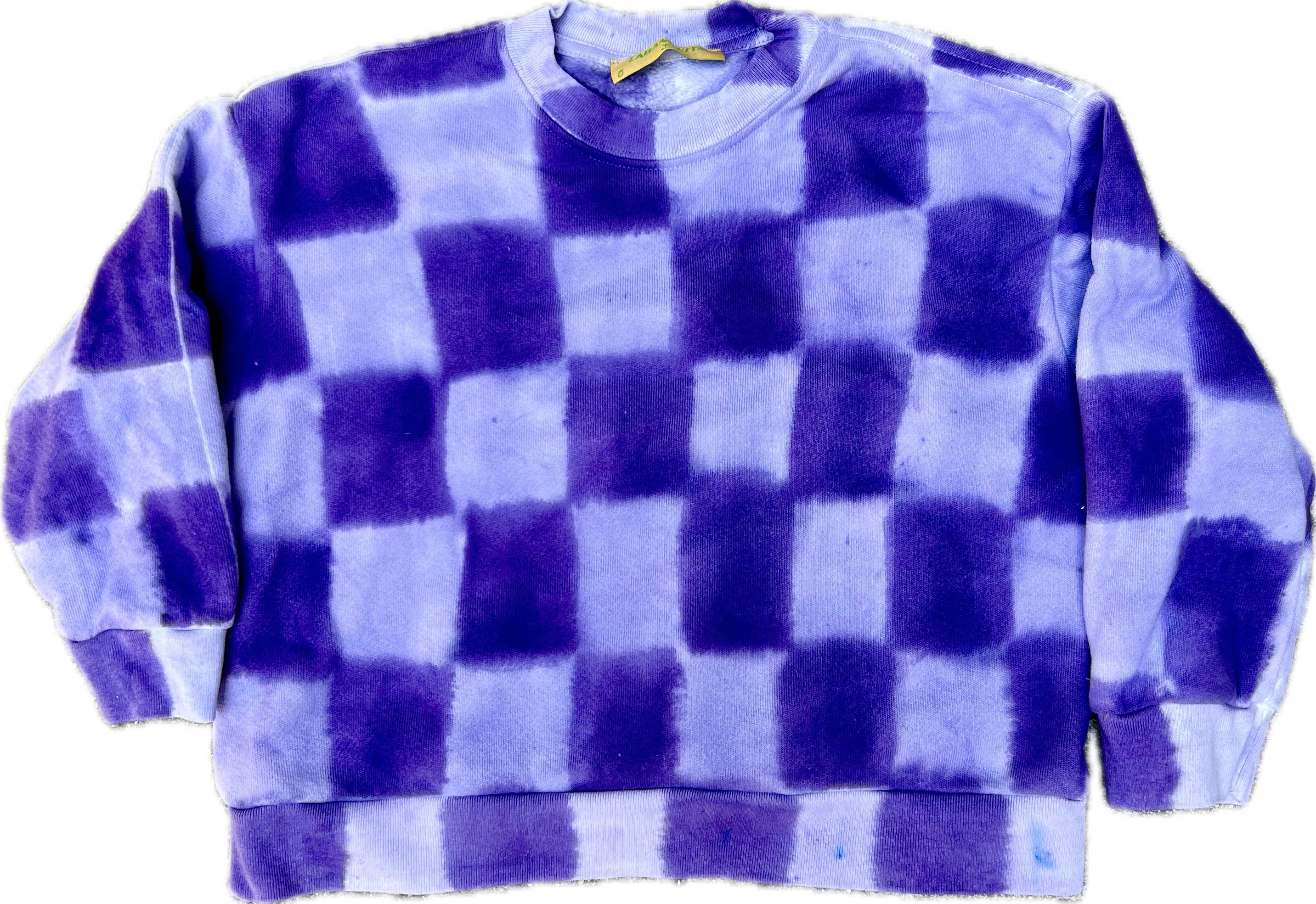 double purple checkerboard crew