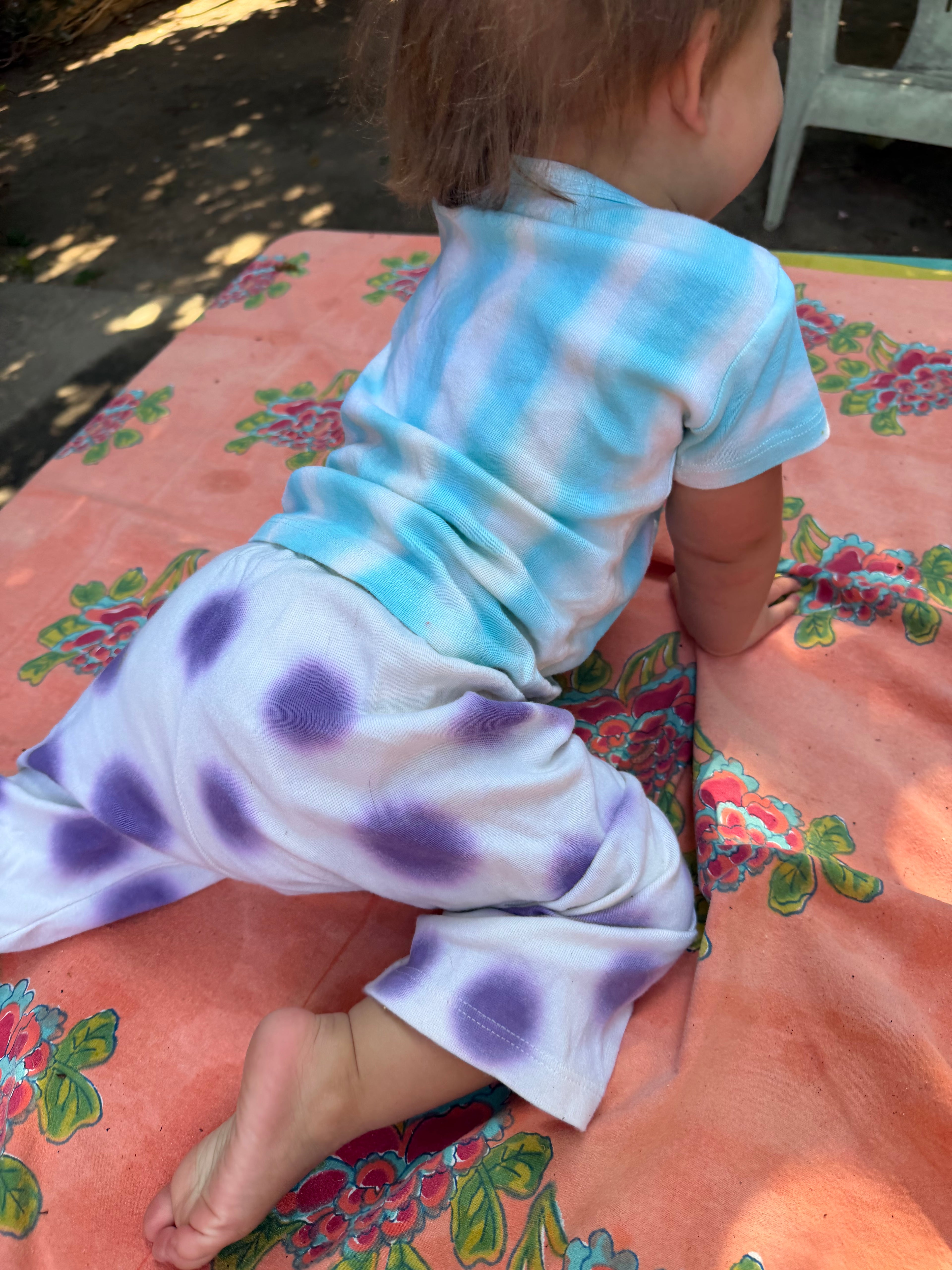 Aqua stripe set