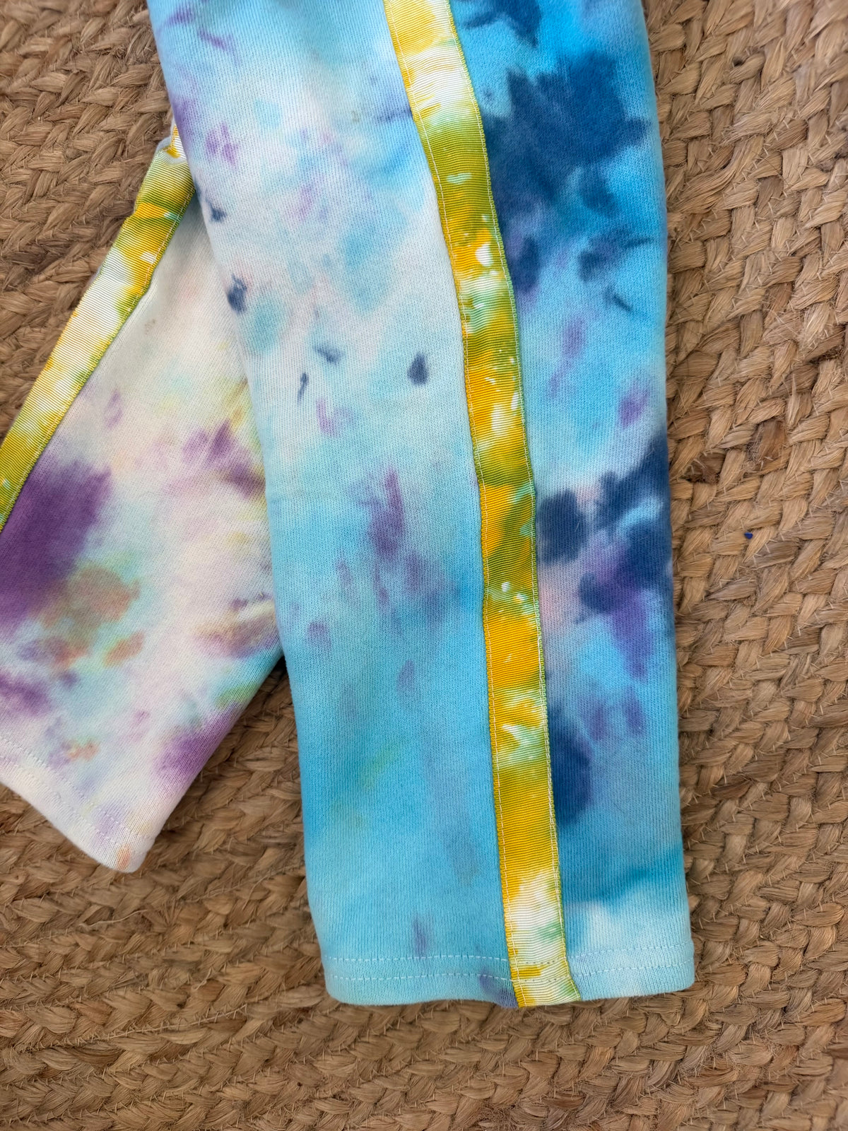 double tie dye trackies