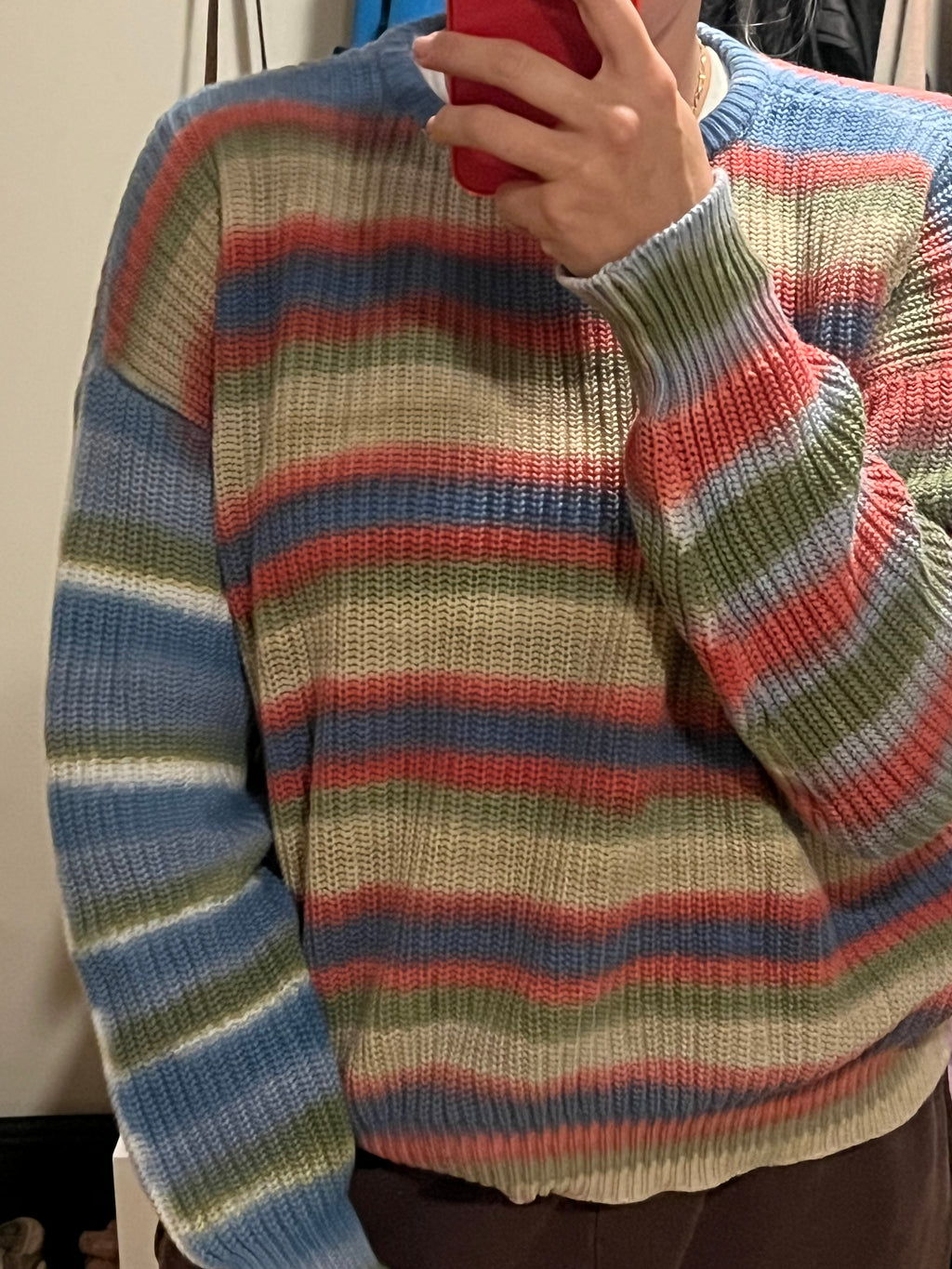 school stripe sweater
