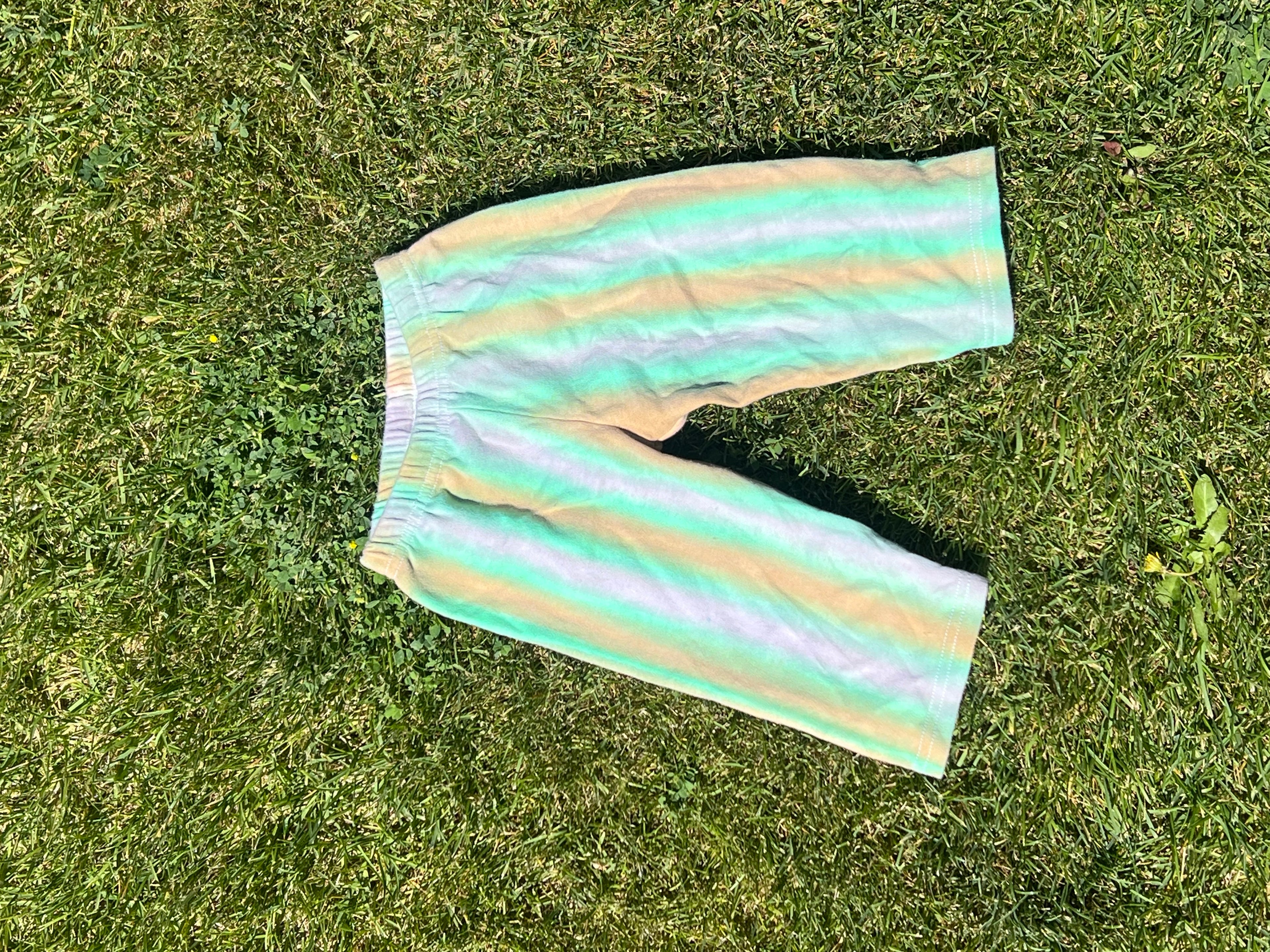 green grass baby pants