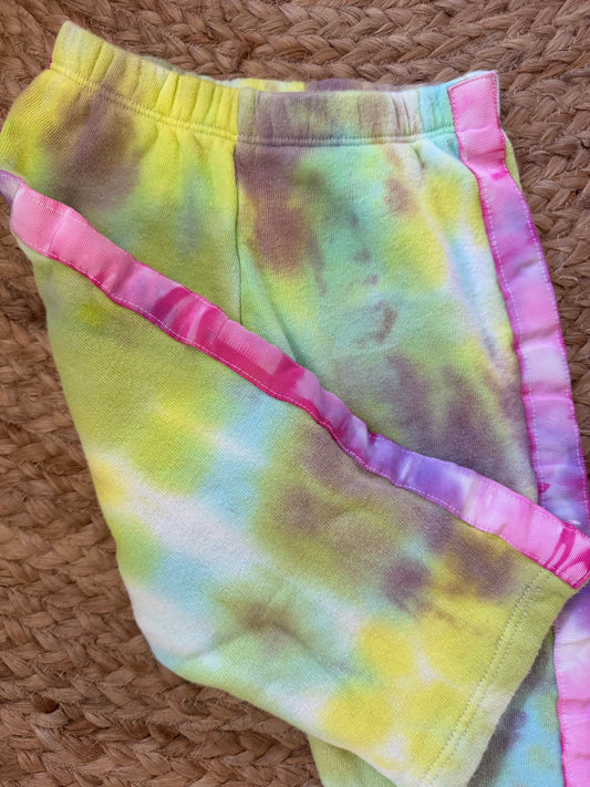 double tie dye trackies